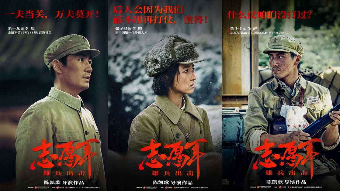 国庆档《志愿军》票房突破10亿：朱一龙、吴京参演