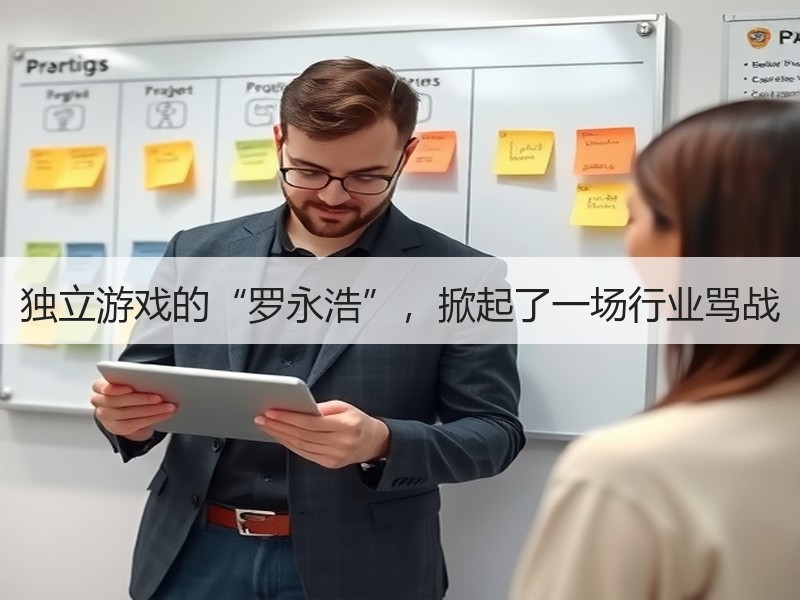 独立游戏的“罗永浩”，掀起了一场行业骂战