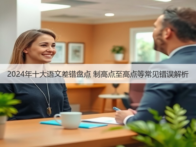 2024年十大语文差错盘点 制高点至高点等常见错误解析