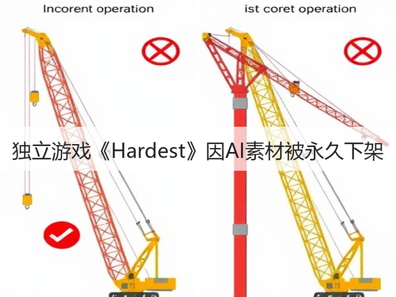 独立游戏《Hardest》因AI素材被永久下架