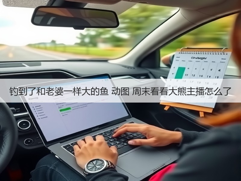 钓到了和老婆一样大的鱼 动图 周末看看大熊主播怎么了