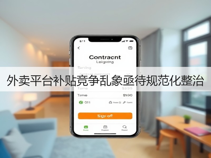 外卖平台补贴竞争乱象亟待规范化整治