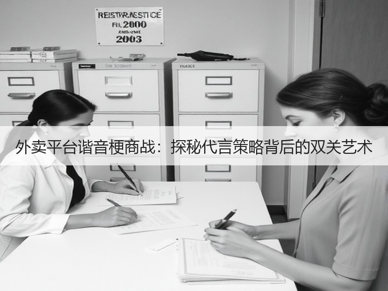 外卖平台谐音梗商战：探秘代言策略背后的双关艺术