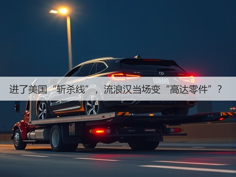 进了美国“斩杀线”，流浪汉当场变“高达零件”？