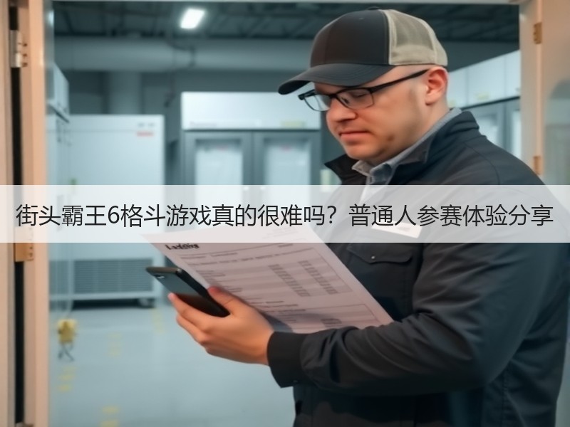 街头霸王6格斗游戏真的很难吗？普通人参赛体验分享