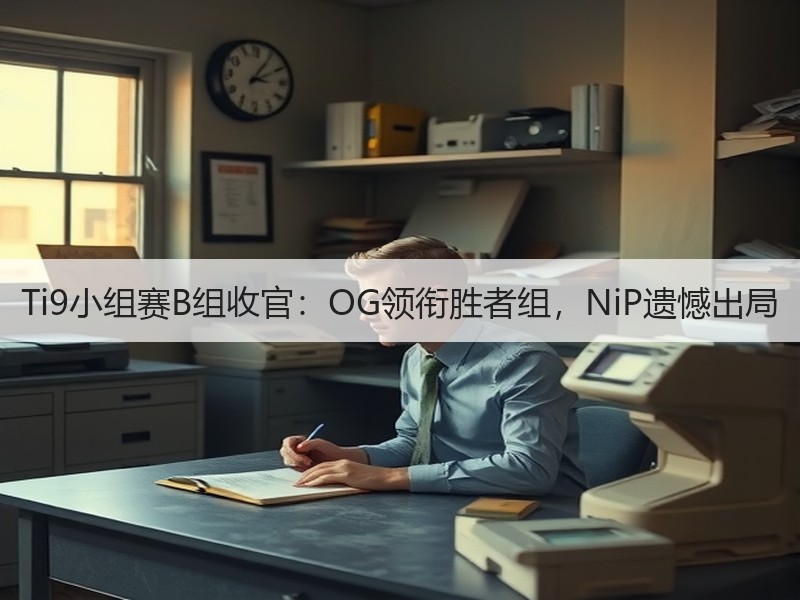 Ti9小组赛B组收官：OG领衔胜者组，NiP遗憾出局