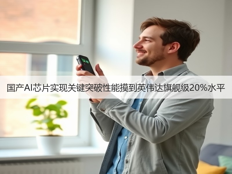 国产AI芯片实现关键突破性能摸到英伟达旗舰级20%水平