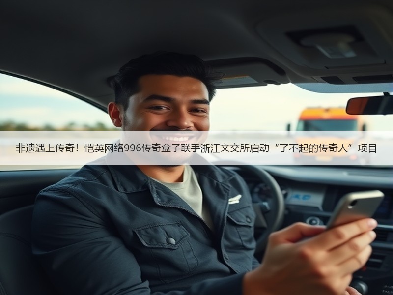 非遗遇上传奇！恺英网络996传奇盒子联手浙江文交所启动“了不起的传奇人”项目