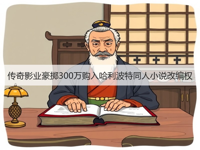 传奇影业豪掷300万购入哈利波特同人小说改编权