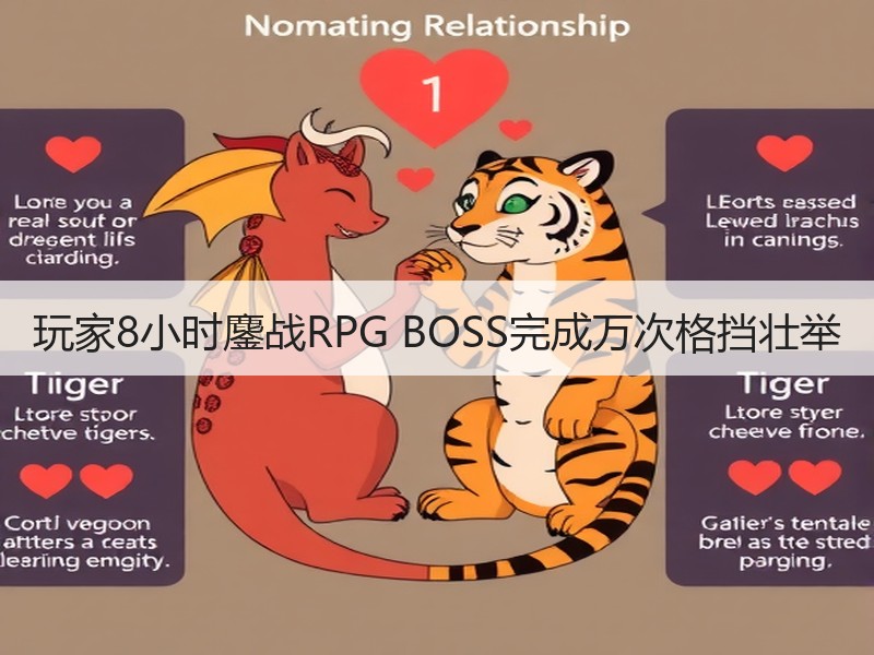 玩家8小时鏖战RPG BOSS完成万次格挡壮举