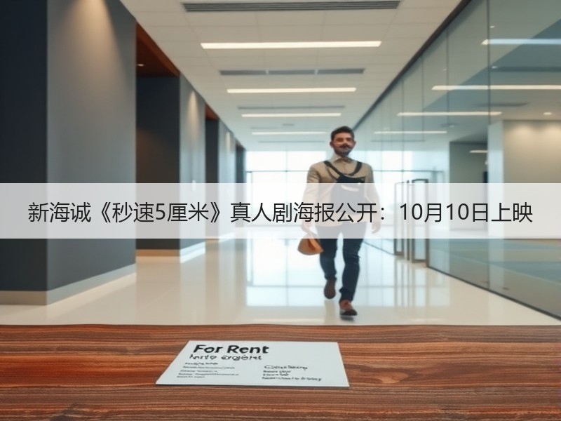 新海诚《秒速5厘米》真人剧海报公开：10月10日上映