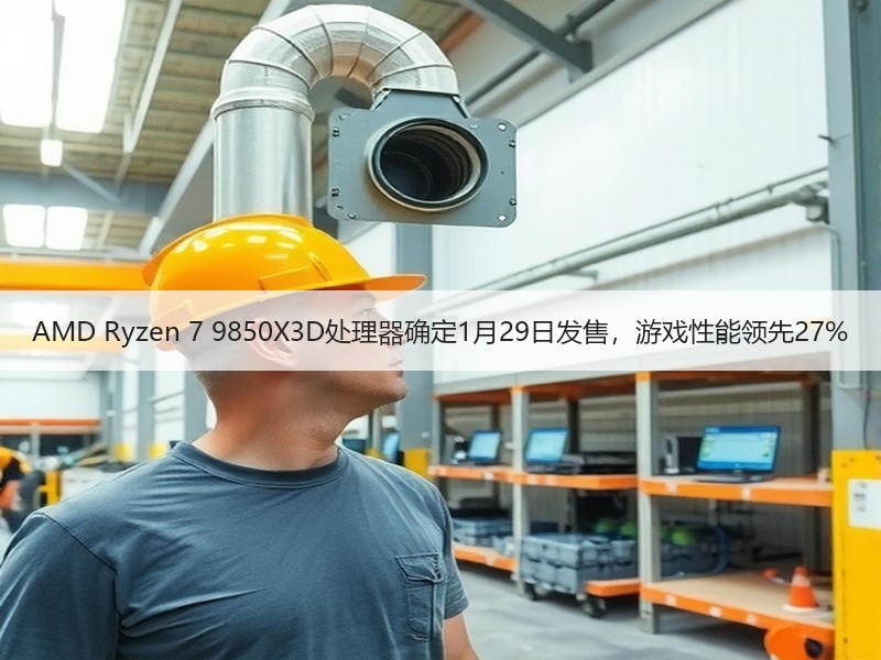 AMD Ryzen 7 9850X3D处理器确定1月29日发售，游戏性能领先27%