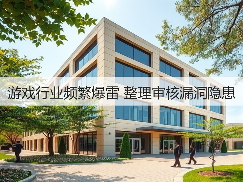 游戏行业频繁爆雷 整理审核漏洞隐患