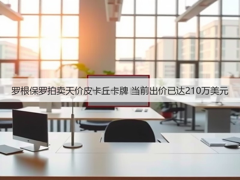 罗根保罗拍卖天价皮卡丘卡牌 当前出价已达210万美元