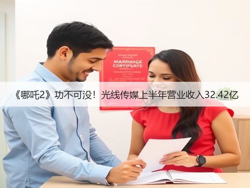 《哪吒2》功不可没！光线传媒上半年营业收入32.42亿