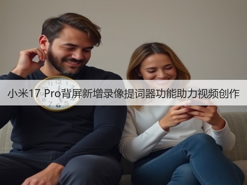 小米17 Pro背屏新增录像提词器功能助力视频创作