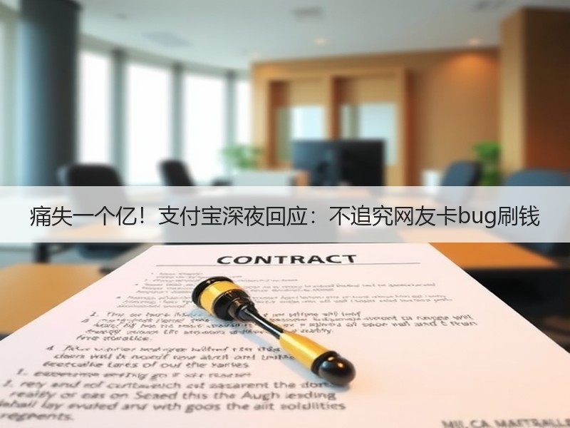 痛失一个亿！支付宝深夜回应：不追究网友卡bug刷钱
