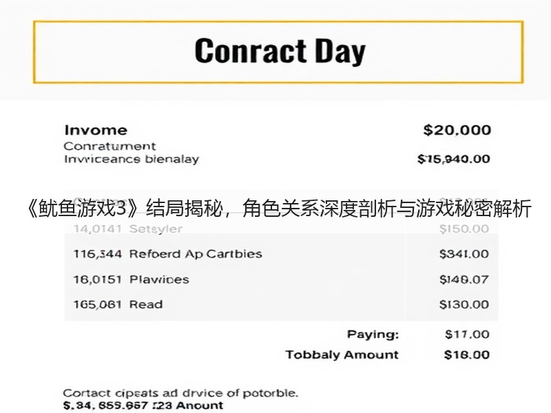 《鱿鱼游戏3》结局揭秘，角色关系深度剖析与游戏秘密解析