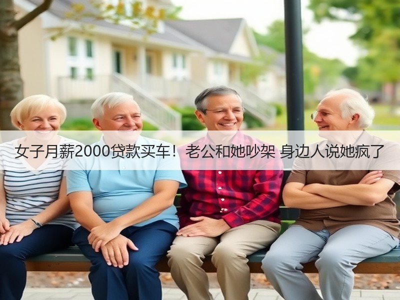 女子月薪2000贷款买车！老公和她吵架 身边人说她疯了