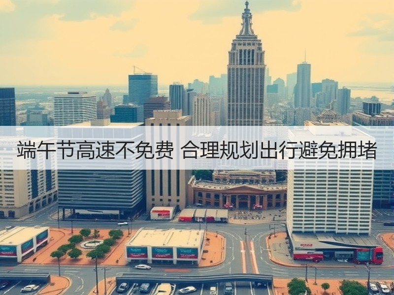 端午节高速不免费 合理规划出行避免拥堵
