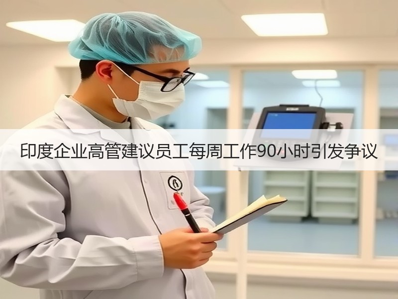 印度企业高管建议员工每周工作90小时引发争议