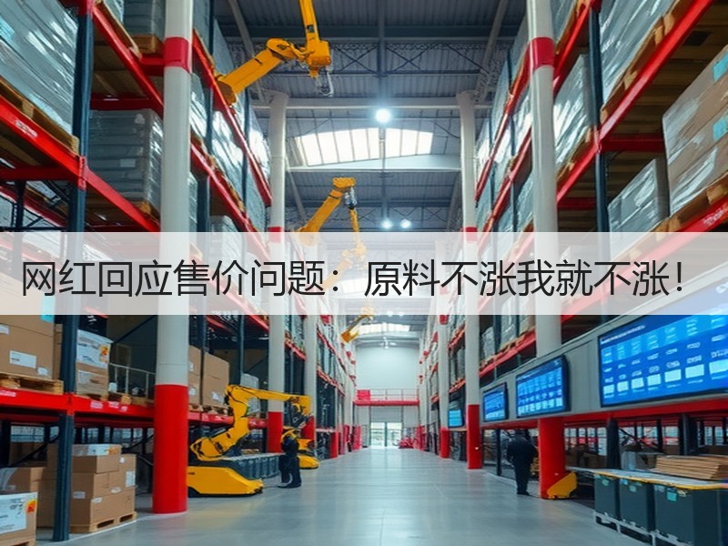 网红回应售价问题：原料不涨我就不涨！