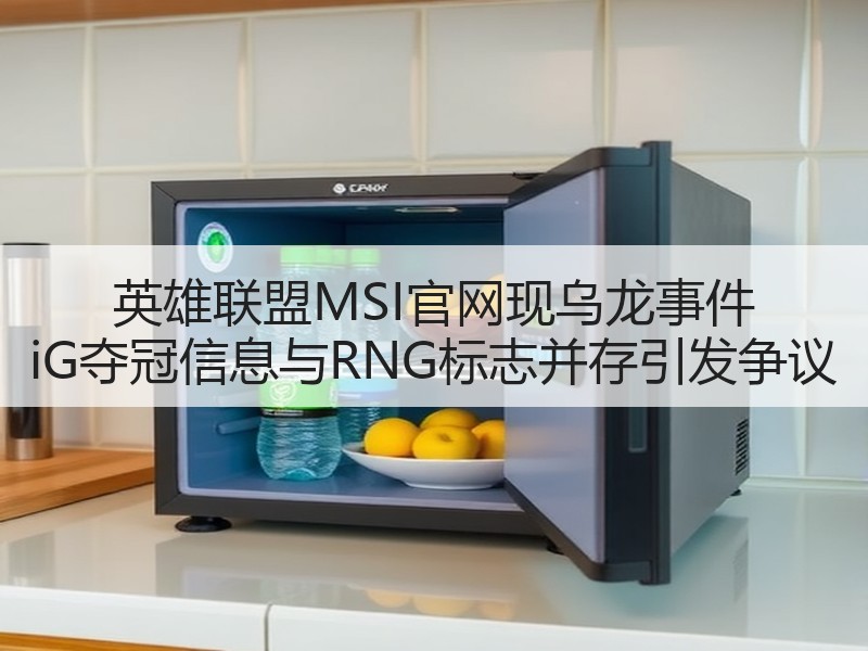 英雄联盟MSI官网现乌龙事件 iG夺冠信息与RNG标志并存引发争议