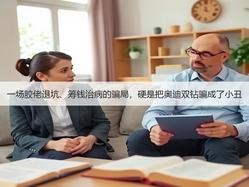 一场胶佬退坑、筹钱治病的骗局，硬是把奥迪双钻骗成了小丑