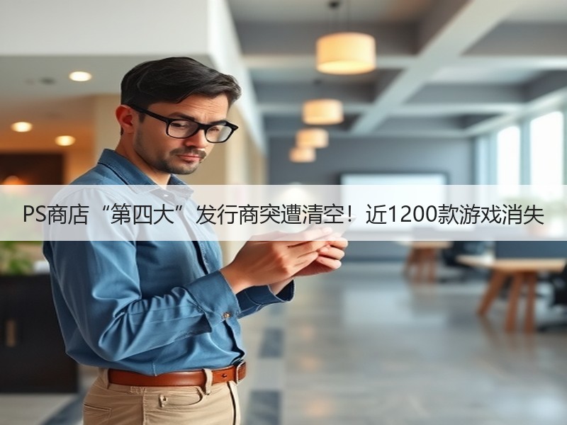 PS商店“第四大”发行商突遭清空！近1200款游戏消失