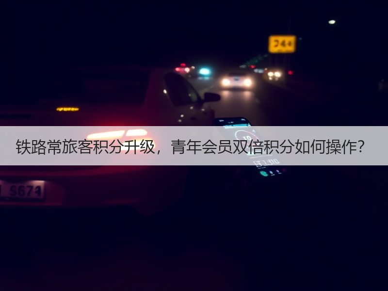 铁路常旅客积分升级，青年会员双倍积分如何操作？