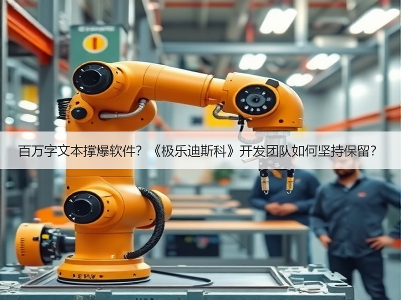 百万字文本撑爆软件？《极乐迪斯科》开发团队如何坚持保留？