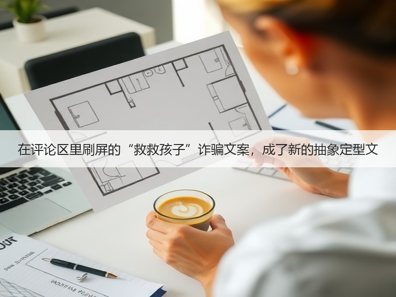 在评论区里刷屏的“救救孩子”诈骗文案，成了新的抽象定型文