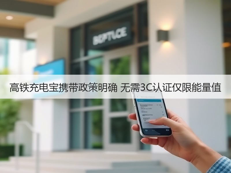 高铁充电宝携带政策明确 无需3C认证仅限能量值