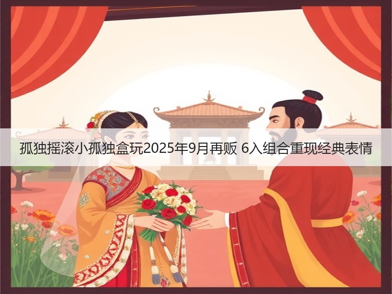 孤独摇滚小孤独盒玩2025年9月再贩 6入组合重现经典表情