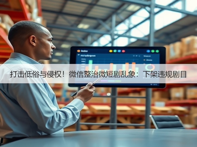 打击低俗与侵权！微信整治微短剧乱象：下架违规剧目