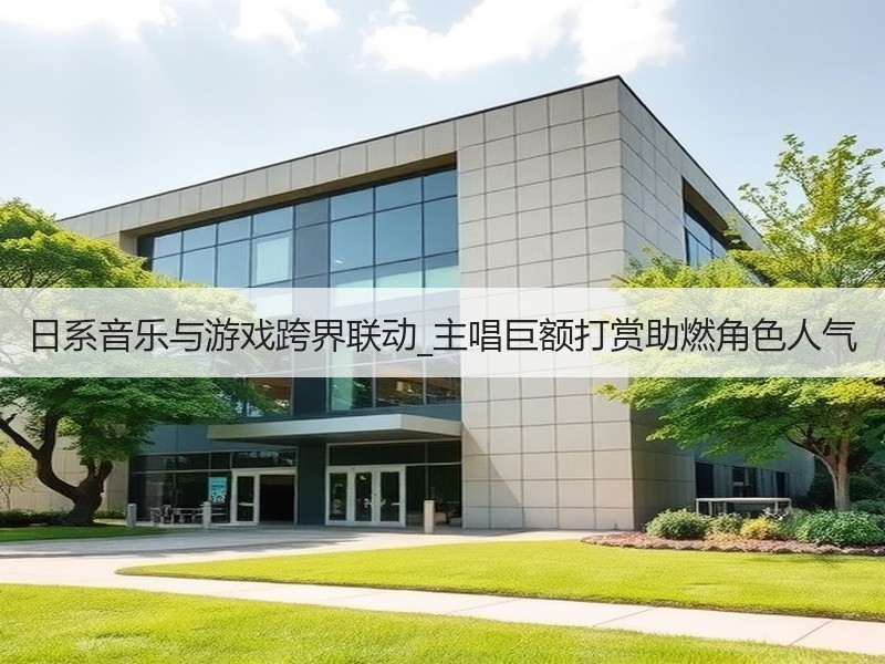 日系音乐与游戏跨界联动_主唱巨额打赏助燃角色人气