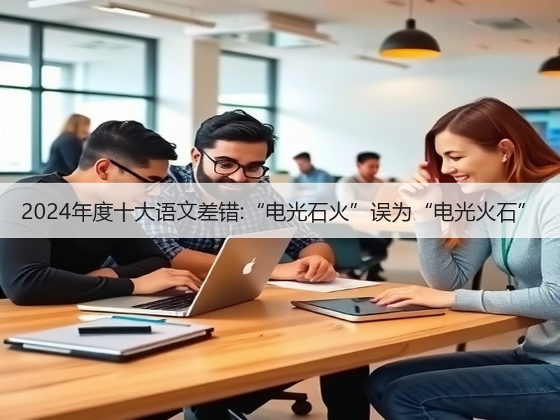 2024年度十大语文差错:“电光石火”误为“电光火石”