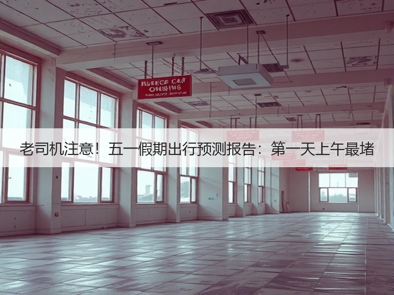 老司机注意！五一假期出行预测报告：第一天上午最堵