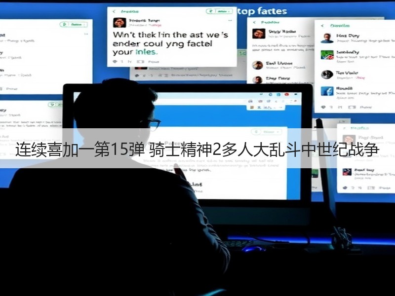 连续喜加一第15弹 骑士精神2多人大乱斗中世纪战争