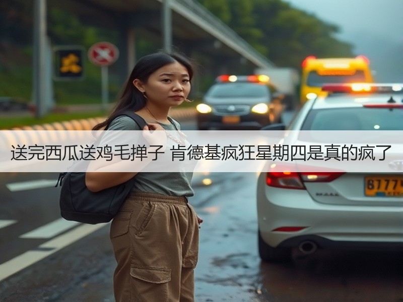 送完西瓜送鸡毛掸子 肯德基疯狂星期四是真的疯了