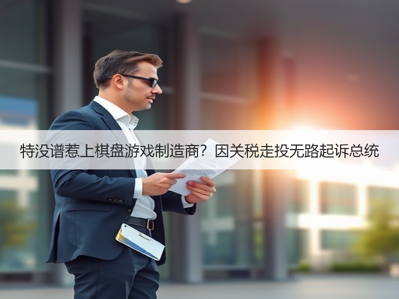 特没谱惹上棋盘游戏制造商？因关税走投无路起诉总统