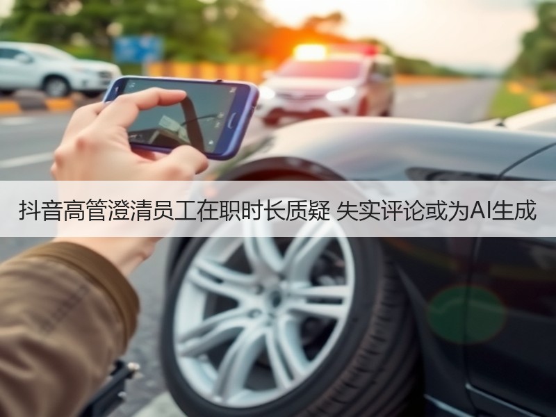 抖音高管澄清员工在职时长质疑 失实评论或为AI生成