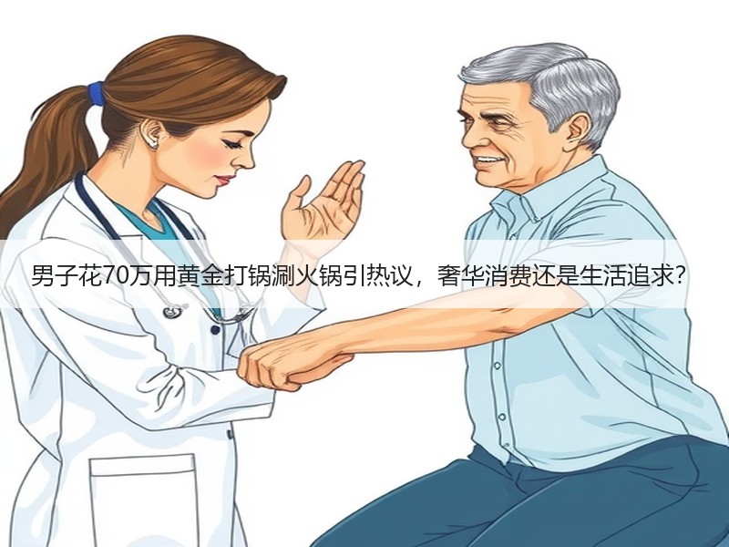 男子花70万用黄金打锅涮火锅引热议，奢华消费还是生活追求？