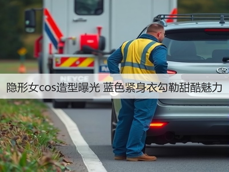 隐形女cos造型曝光 蓝色紧身衣勾勒甜酷魅力