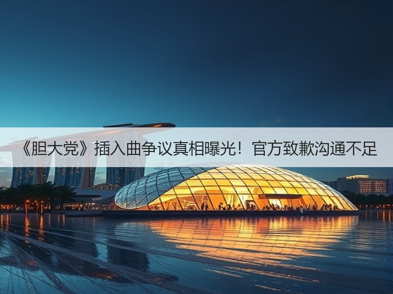 《胆大党》插入曲争议真相曝光！官方致歉沟通不足
