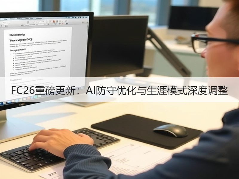 FC26重磅更新：AI防守优化与生涯模式深度调整