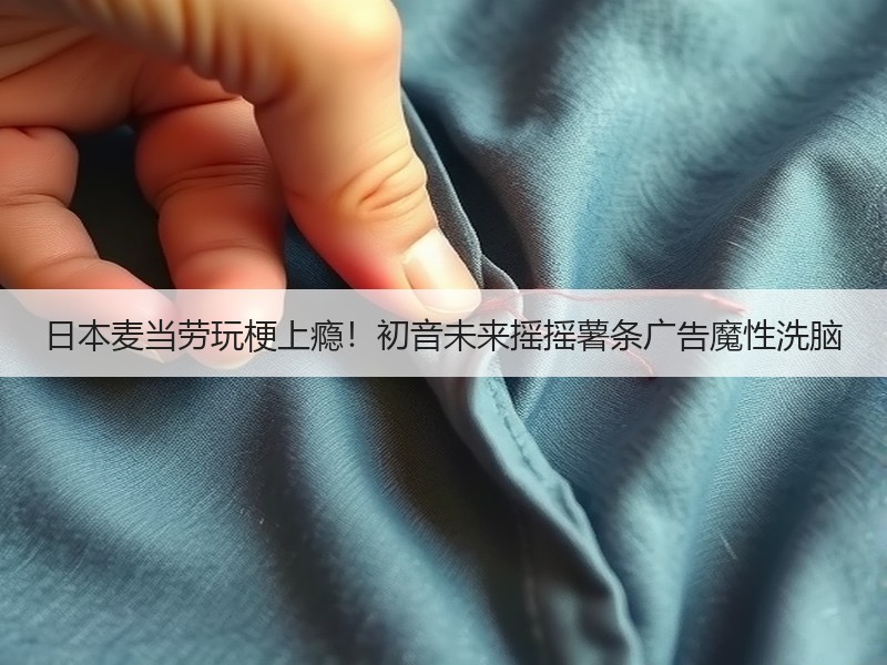 日本麦当劳玩梗上瘾！初音未来摇摇薯条广告魔性洗脑