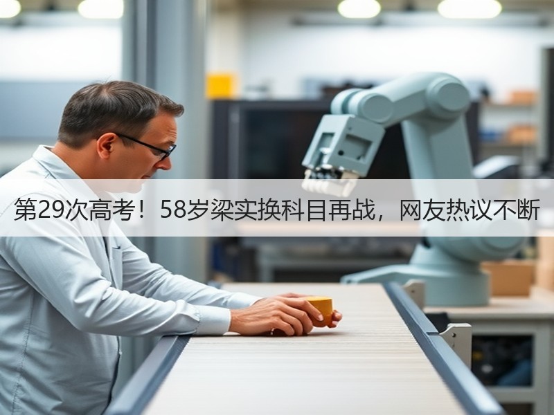 第29次高考！58岁梁实换科目再战，网友热议不断