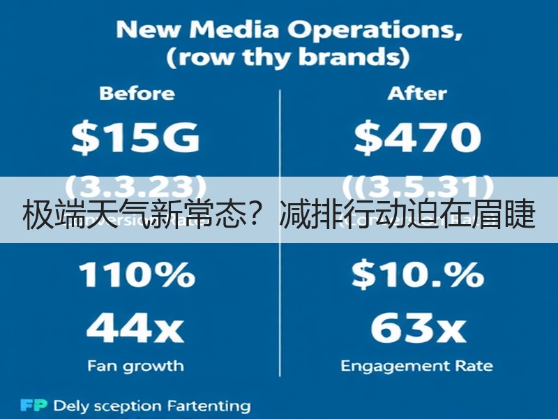 极端天气新常态？减排行动迫在眉睫