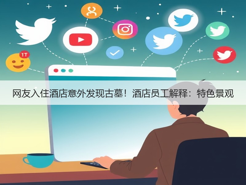 网友入住酒店意外发现古墓！酒店员工解释：特色景观